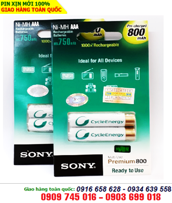Sony Premium NH-AAA800-B2KN; Pin sạc AAA 1.2v Sony Premium NH-AAA800-B2KN _Made in Japan | HẾT HÀNG 
